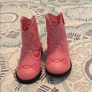Pink infant cowgirl boots